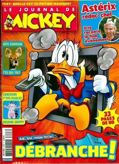 Livrenpoche : Le journal de Mickey n°3148 : Débranche ! - Disney - Livre
