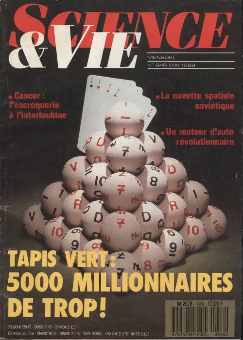 Livrenpoche : Science & vie n°848 : tapis vert : 5000 millionnaires de trop ! - Collectif - Livre