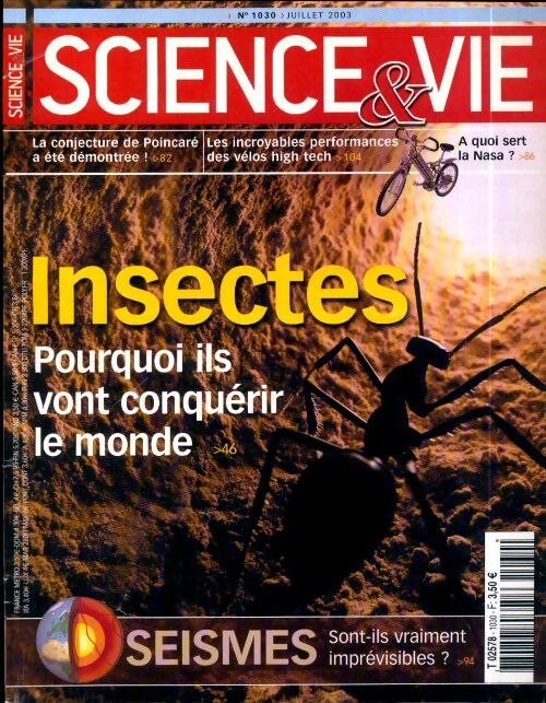 Livrenpoche : Science & vie n°1030 : Insectes - Collectif - Livre