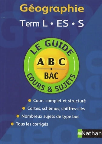 Livrenpoche : Géographie Terminales L, ES, S - Collectif - Livre