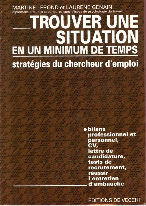 Livrenpoche : Trouver une situation en un minimum de temps - Collectif - Livre