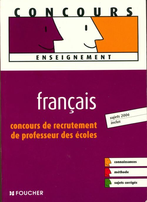Livrenpoche : Français CRPE : Concours de recrutement de professeur des écoles. Sujets corrigés - Collectif - Livre