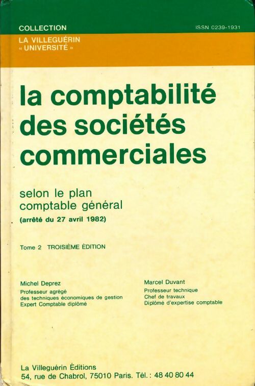 Livrenpoche : La comptabilité des sociétés commerciales Tome II - Michel Deprez - Livre