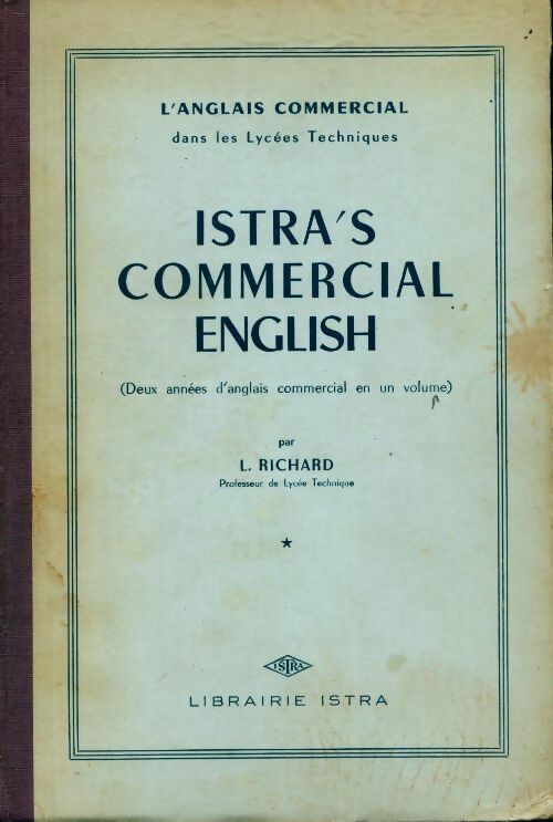 Livrenpoche : Istra's commercial english - L. Richard - Livre