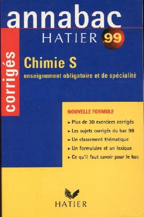 Livrenpoche : Chimie Terminale S 99 Corrigés - Yves Kaminsky - Livre