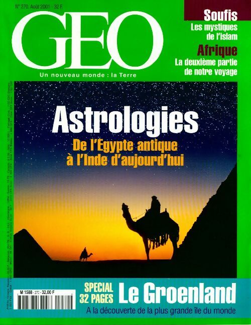 Livrenpoche : Géo n°270 : Astrologies - Collectif - Livre