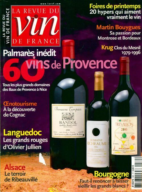 Livrenpoche : La revue du vin de France n°530 : 60 vins de Provence / Oeunotourisme - Collectif - Livre