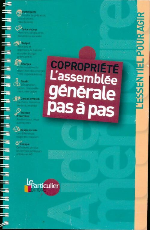 Livrenpoche : Copropriété. L'assemblée générale pas à pas - Patrick Lepetit - Livre