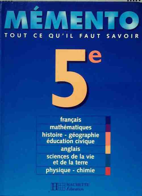 Livrenpoche : Mémento 5e - Collectif - Livre