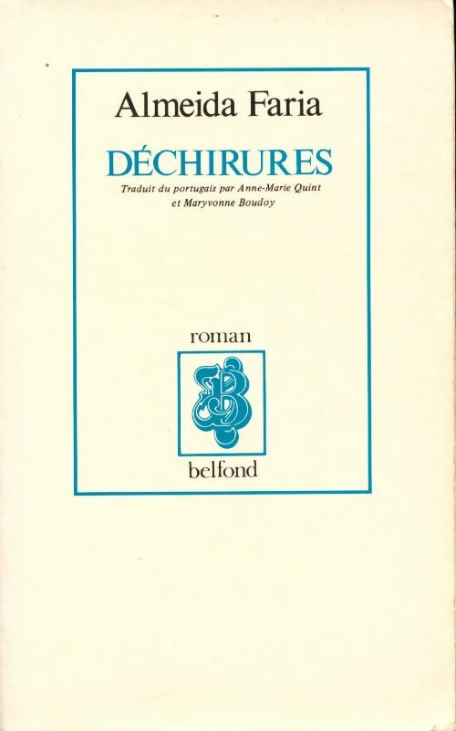 Livrenpoche : Déchirures - Almeida Faria - Livre