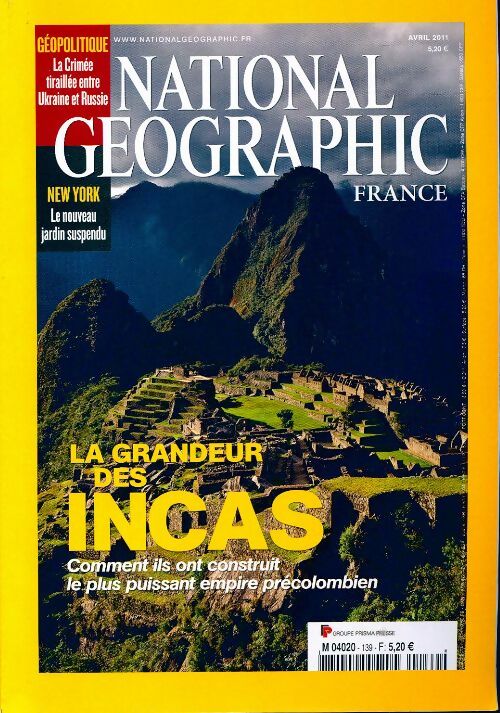 Livrenpoche : National Geographic n°139 : La grandeur des Incas - Collectif - Livre