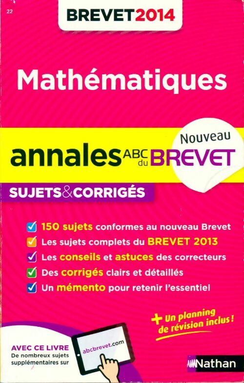 Livrenpoche : Mathématiques brevet 2014 - Carole Feugère - Livre