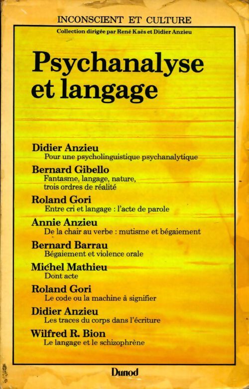 Livrenpoche : Psychanalyse et langage - Collectif - Livre