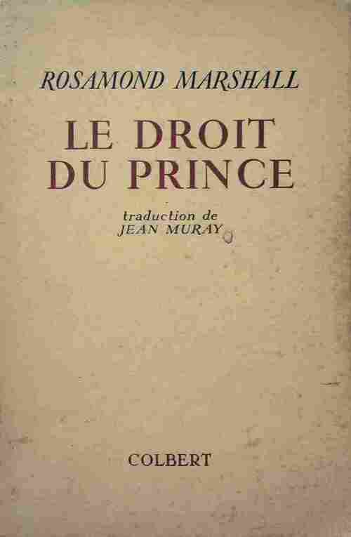 Livrenpoche : Le droit du prince - Rosamond Marshall - Livre