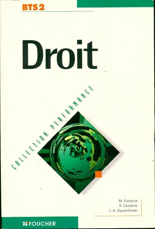 Livrenpoche : Droit BTS 2e année - Michelle Fontaine - Livre