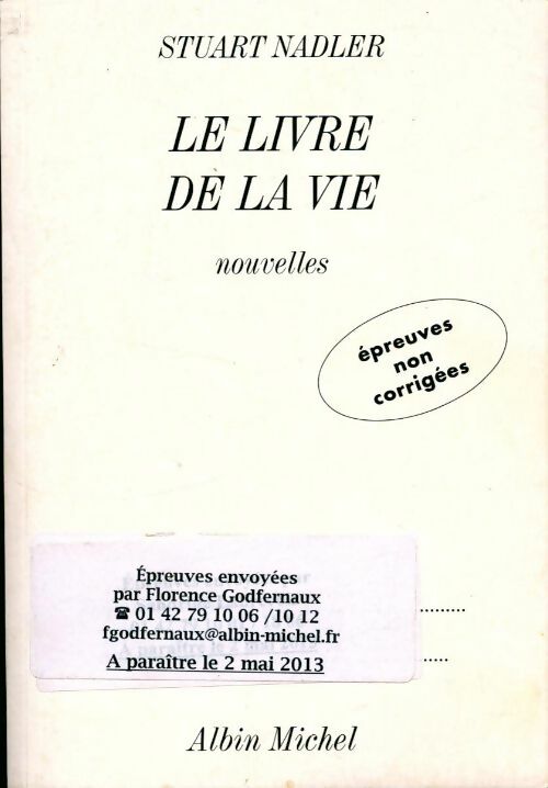 Livrenpoche : Le livre de la vie - Stuart Nadler - Livre