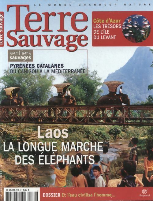 Livrenpoche : Terre sauvage n°184 : Laos, la longue marche des éléphants - Collectif - Livre