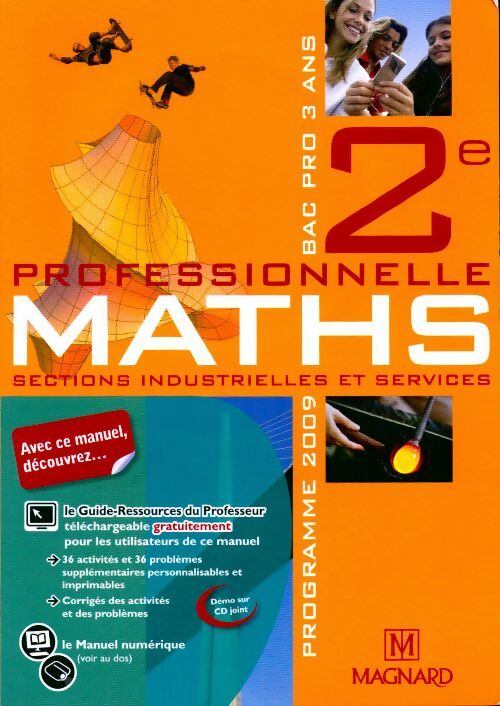Livrenpoche : Maths Bac Pro 3 ans Seconde professionnelle sections industrielles et services - Vincent Eydieux - Livre