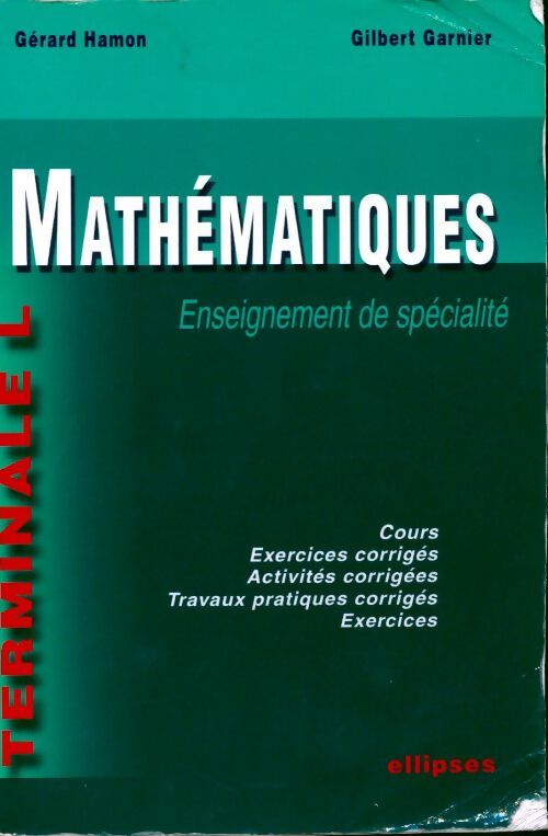 Livrenpoche : Mathématiques Terminale L. Enseignement de spécialité - Gérard Hamon - Livre