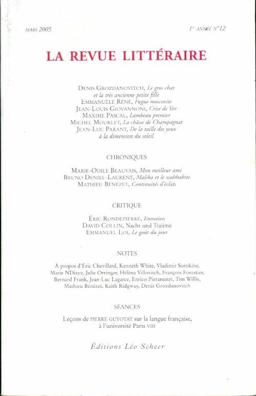 Livrenpoche : La revue littéraire n°12 - Collectif - Livre