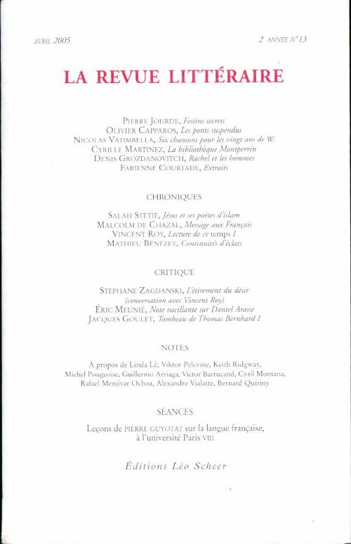 Livrenpoche : La revue littéraire n°13 - Collectif - Livre