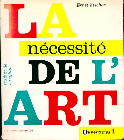 Livrenpoche : La nécessité de l'art - Ernst Fischer - Livre