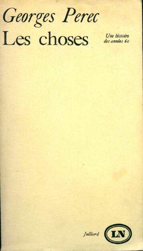 Livrenpoche : Les choses - Georges Perec - Livre