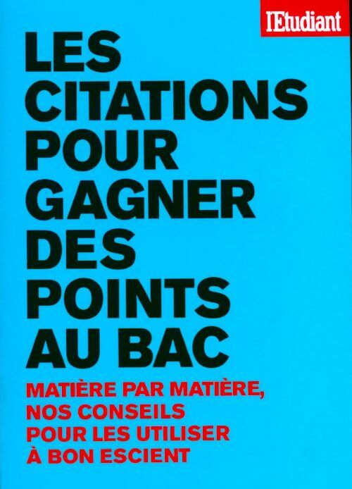 Livrenpoche : Les citations pour gagner des points au bac - Laurence De Cock - Livre