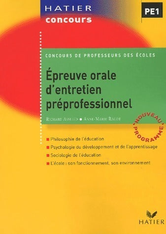 Livrenpoche : Epreuve orale d'entretien préprofessionnel - Collectif - Livre