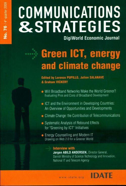 Livrenpoche : Communications & strategies n°76 : Green ICT, energy and climate change - Collectif - Livre