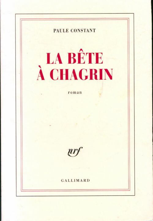 Livrenpoche : La bête à chagrin - Constant Paule - Livre