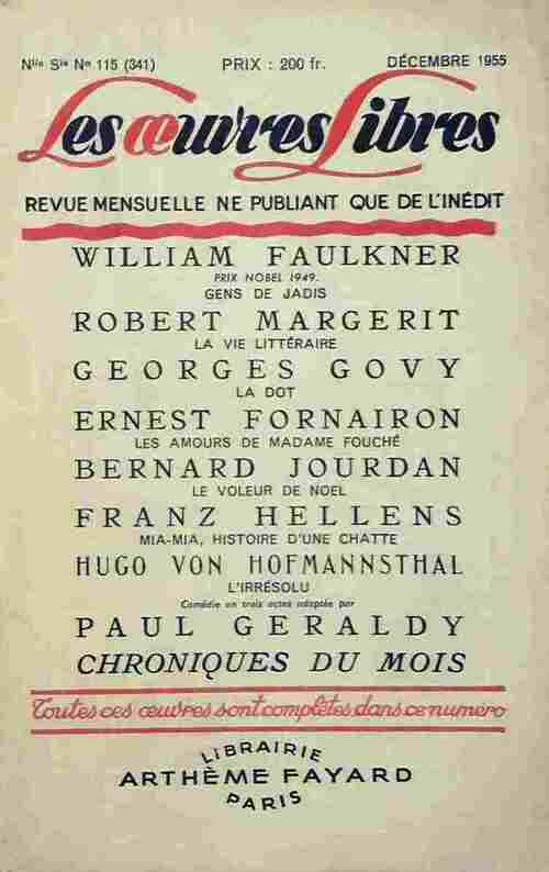 Livrenpoche : Gens de jadis / La vie littéraire / La dot / Les amours de madame fouché / ... - Collectif - Livre