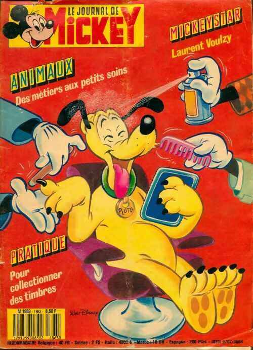 Livrenpoche : Le journal de Mickey n°1863 : Animaux : des métiers aux petits soins - Disney - Livre