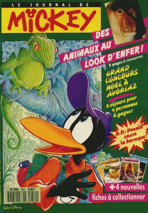 Livrenpoche : Le journal de Mickey n°1951 : Des animaux au look d'enfer - Disney - Livre