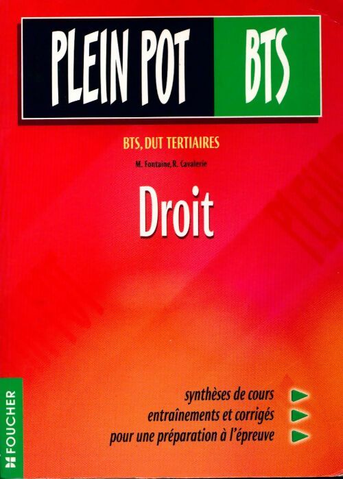 Livrenpoche : Droit BTS - R. Cavalerie - Livre