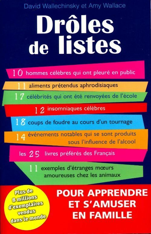 Livrenpoche : Drôles de listes - David Wallechinsky - Livre