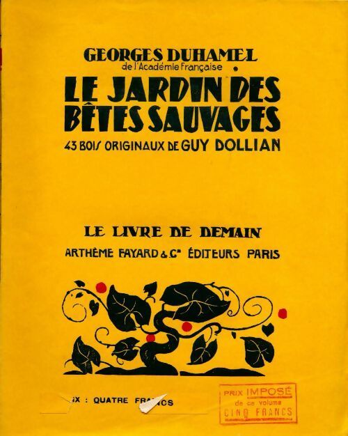 Livrenpoche : Le jardin des bêtes sauvages - Georges Duhamel - Livre