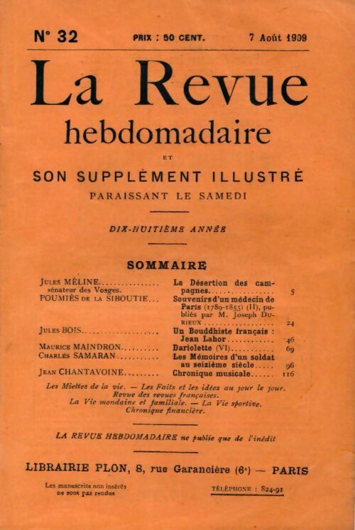 Livrenpoche : La revue hebdomadaire 18e année n°32 - Collectif - Livre