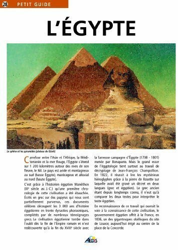 Livrenpoche : L'Egypte - Delphine Sampic - Livre
