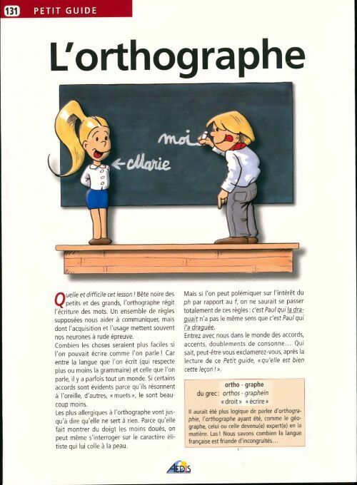 Livrenpoche : L'orthographe - Nathalie Audard - Livre