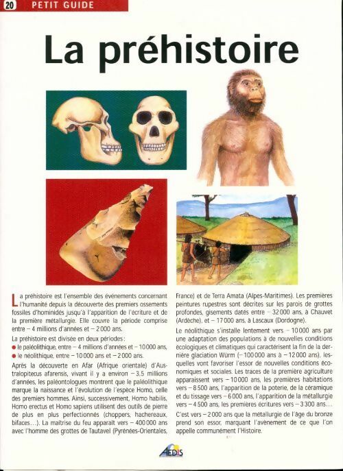 Livrenpoche : La Préhistoire - Collectif - Livre