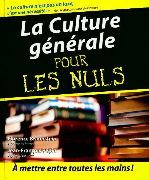 Livrenpoche : La culture générale pour les nuls - Jean-François Pépin - Livre
