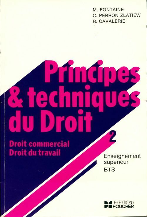 Livrenpoche : Principes et techniques du droit Tome II - R. Cavalerie - Livre