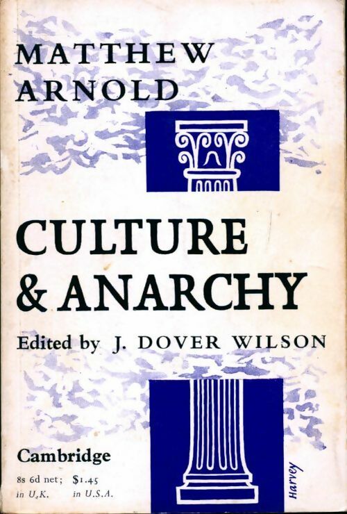 Livrenpoche : Culture and anarchy - Margot Arnold - Livre