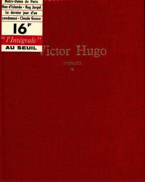 Livrenpoche : Romans Tome I - Victor Hugo - Livre