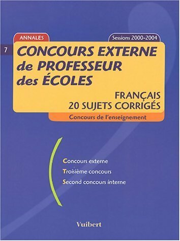 Livrenpoche : Français, 20 sujets corrigés, sessions 2000-2004 - Collectif - Livre