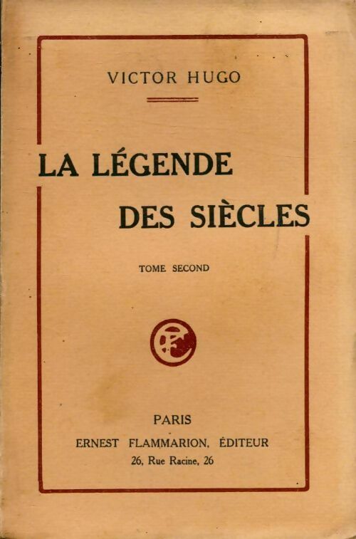Livrenpoche : La légende des siècles Tome II - Victor Hugo - Livre