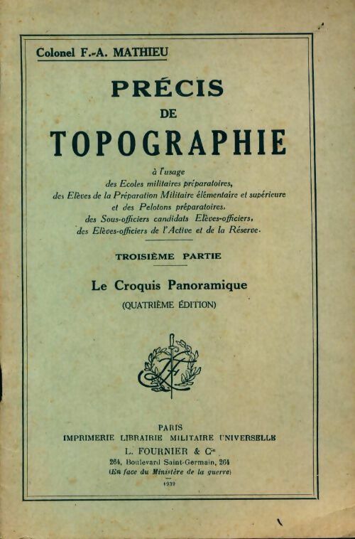 Livrenpoche : Précis de topographie - F.-A. Mathieu - Livre