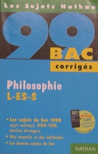 Livrenpoche : Philosophie Terminales L-ES-S corrigés - Gérard Durozoi - Livre