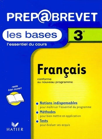Livrenpoche : Français 3e.Les bases - Collectif - Livre